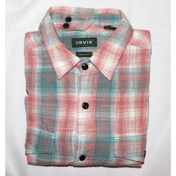 Orvis Men's Long Sleeve Button Front Shirt Size Medium - Picture 6 of 9